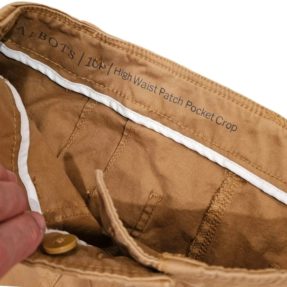 Talbots Tan Patch Pocket Crop Chinos - Picture 8 of 8